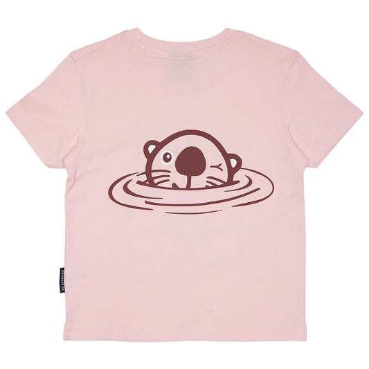 Bo Bendixen Kinder T-Shirt off white, braun Seeotter