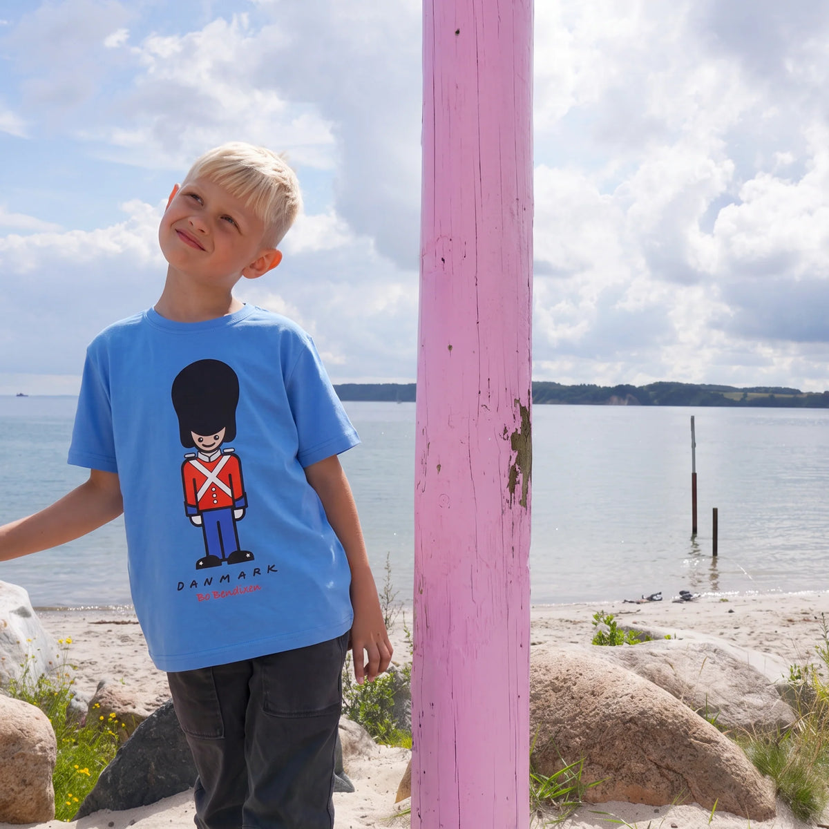 Bo Bendixen Kinder T-Shirt dänisch, königliche Wache blue