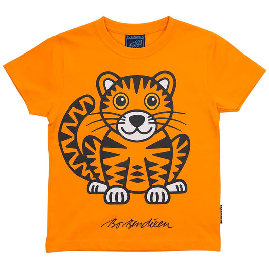 Bo Bendixen Kinder T-Shirt orange Tiger