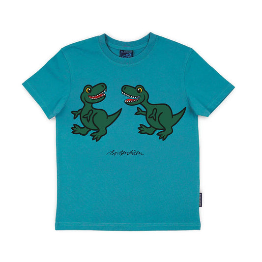 Bo Bendixen Kinder T-Shirt petrol, green 2 T-Rex