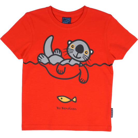 Bo Bendixen Kinder T-Shirt Seeotter rot
