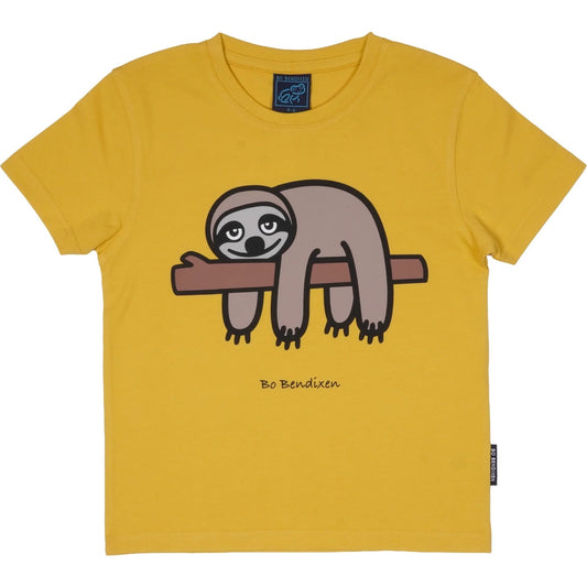 Bo Bendixen Kinder T-Shirt Sloth currygelb