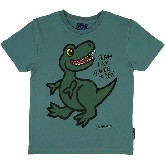 Bo Bendixen Kinder T-Shirt grün T-Rex