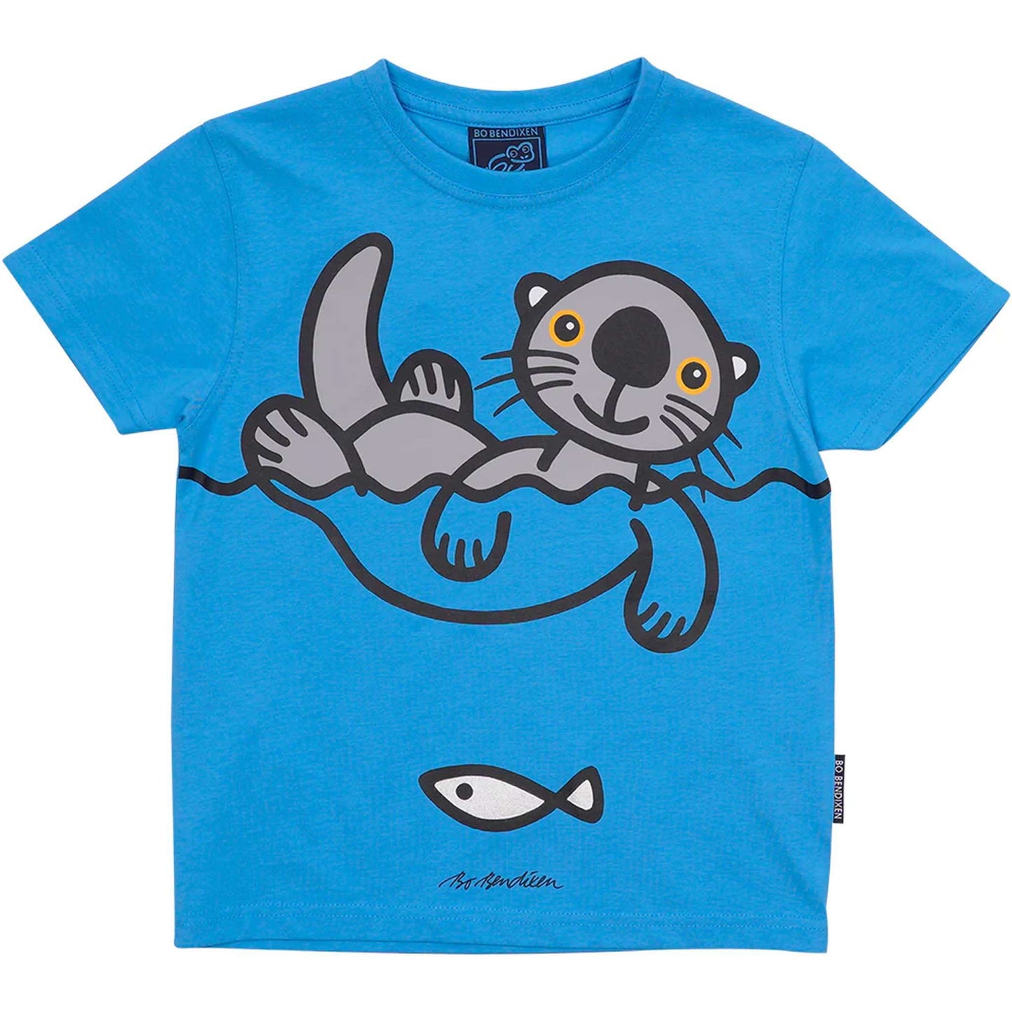 Bo Bendixen Kinder T-Shirt türkis Fischotter