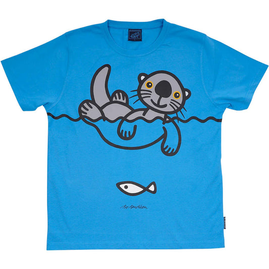 Bo Bendixen T-Shirt blau Seeotter