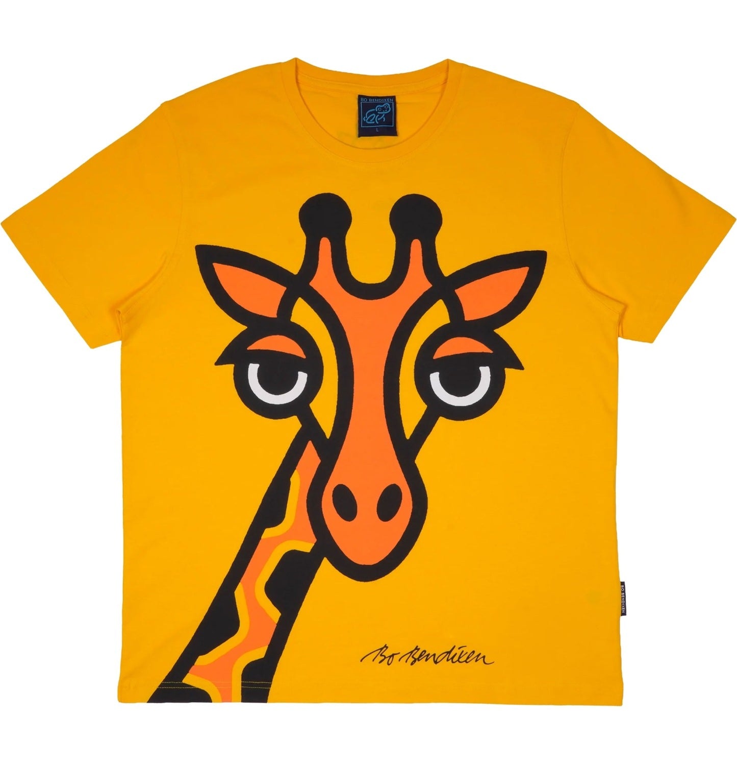 Bo Bendixen T-Shirt Giraffe gelb