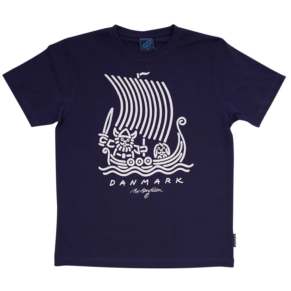 Bo Bendixen T-Shirt navy Wikinger