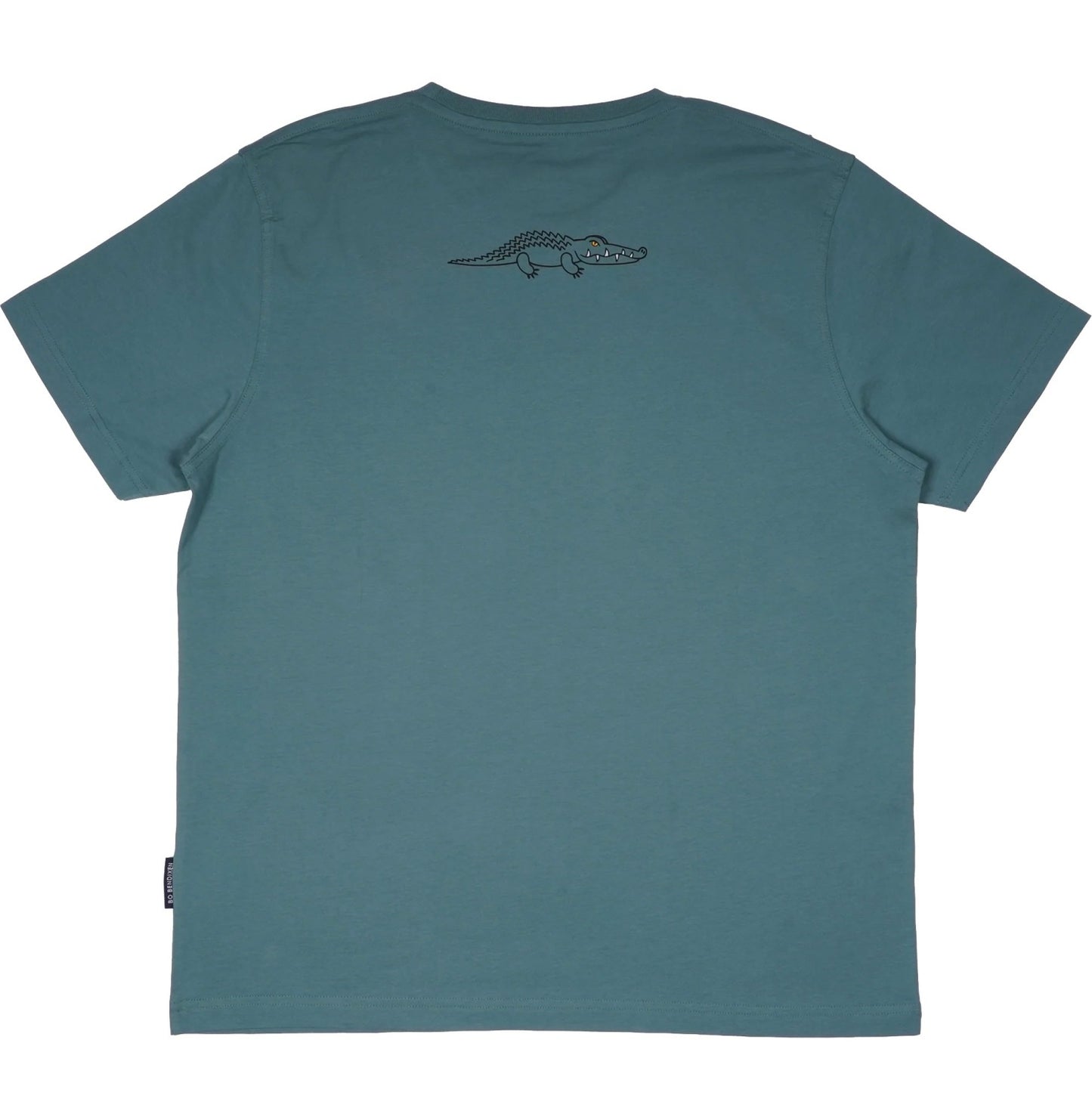 Bo Bendixen T-Shirt Sneaky Crocodile grün