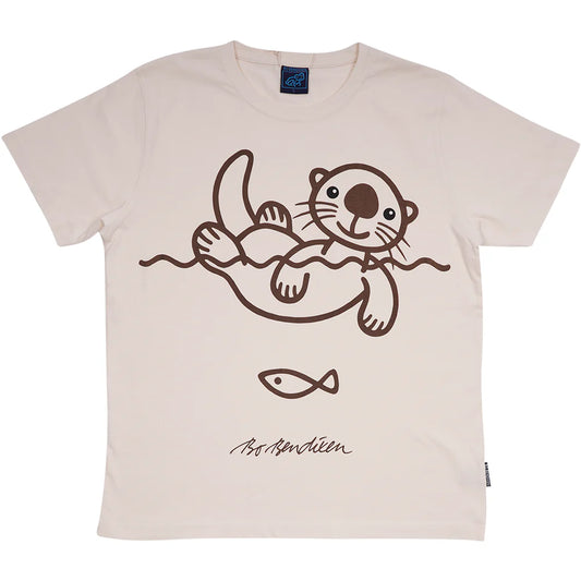 Bo Bendixen T-Shirt beige, brown sea otter