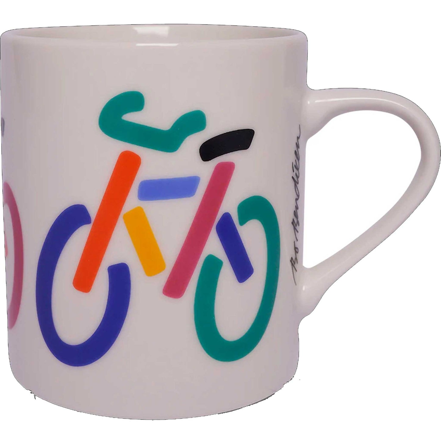 Bo Bendixen Tasse Fahrräder 0,3 l creme, mehrfarbig