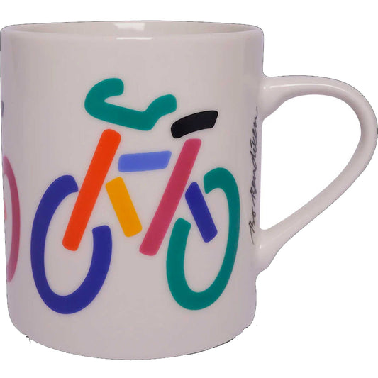 Bo Bendixen Tasse Fahrräder 0,3 l creme, mehrfarbig