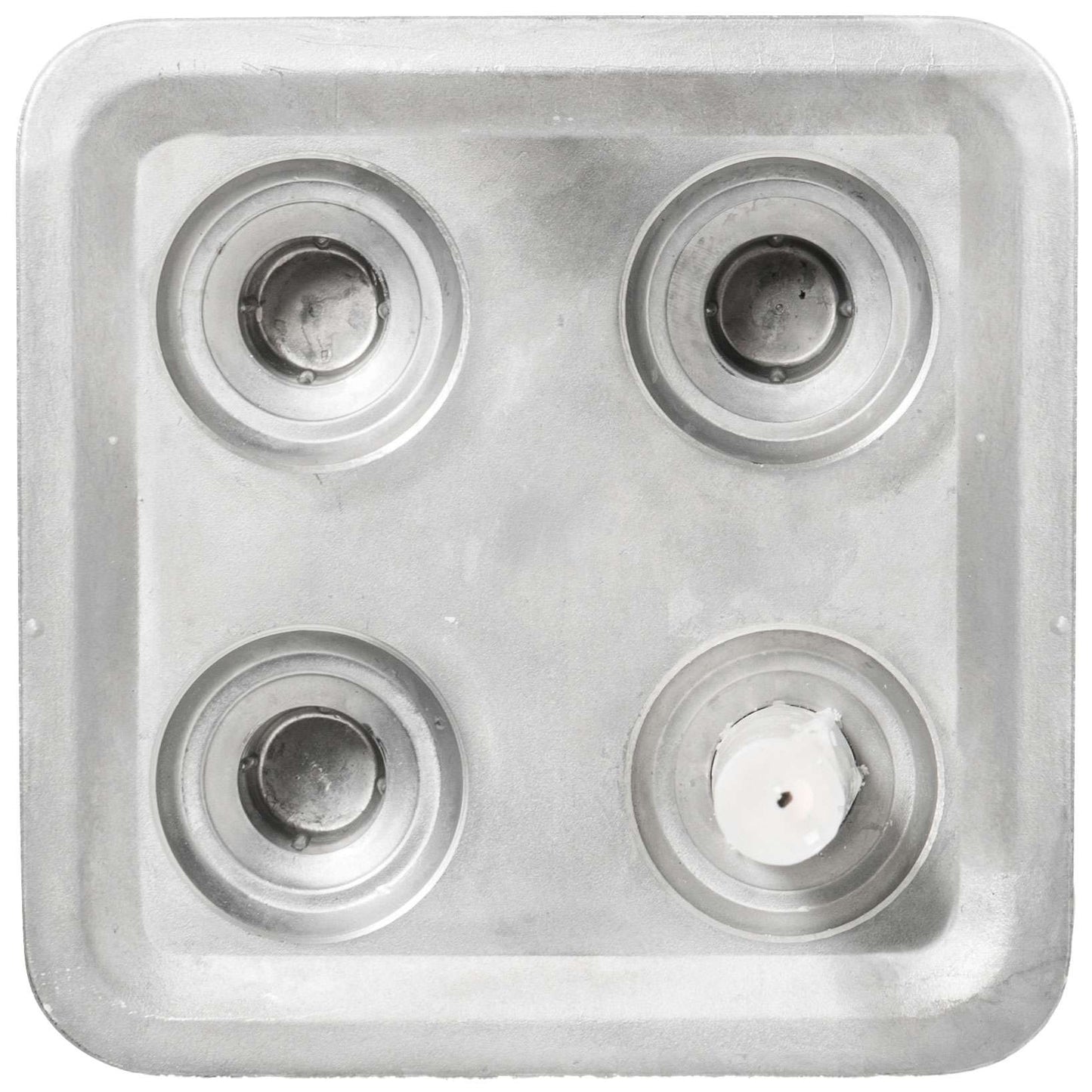 Born in Sweden Stumpastaken Fyran Kerzenständer für 4 Kerzen 16x16 cm recyceltes Aluminium