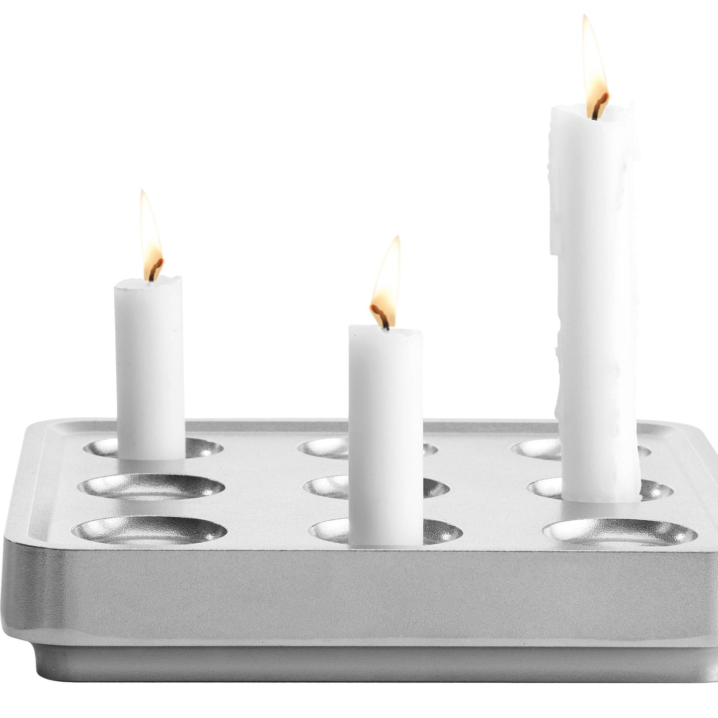 Born in Sweden Stumpastaken Kerzenständer für 9 Kerzen 22,5x22,5 cm recyceltes Aluminium