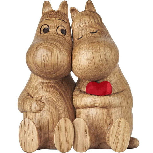 Dsignhouse dk Mumin Mumintroll & Snorkmaiden in Love Eiche Höhe 10 cm