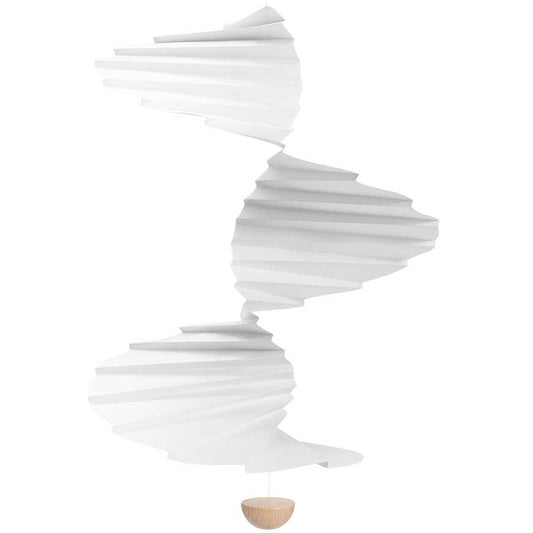 Flensted Mobiles Air Flow 24 Holz & Folie 45x24 cm weiß