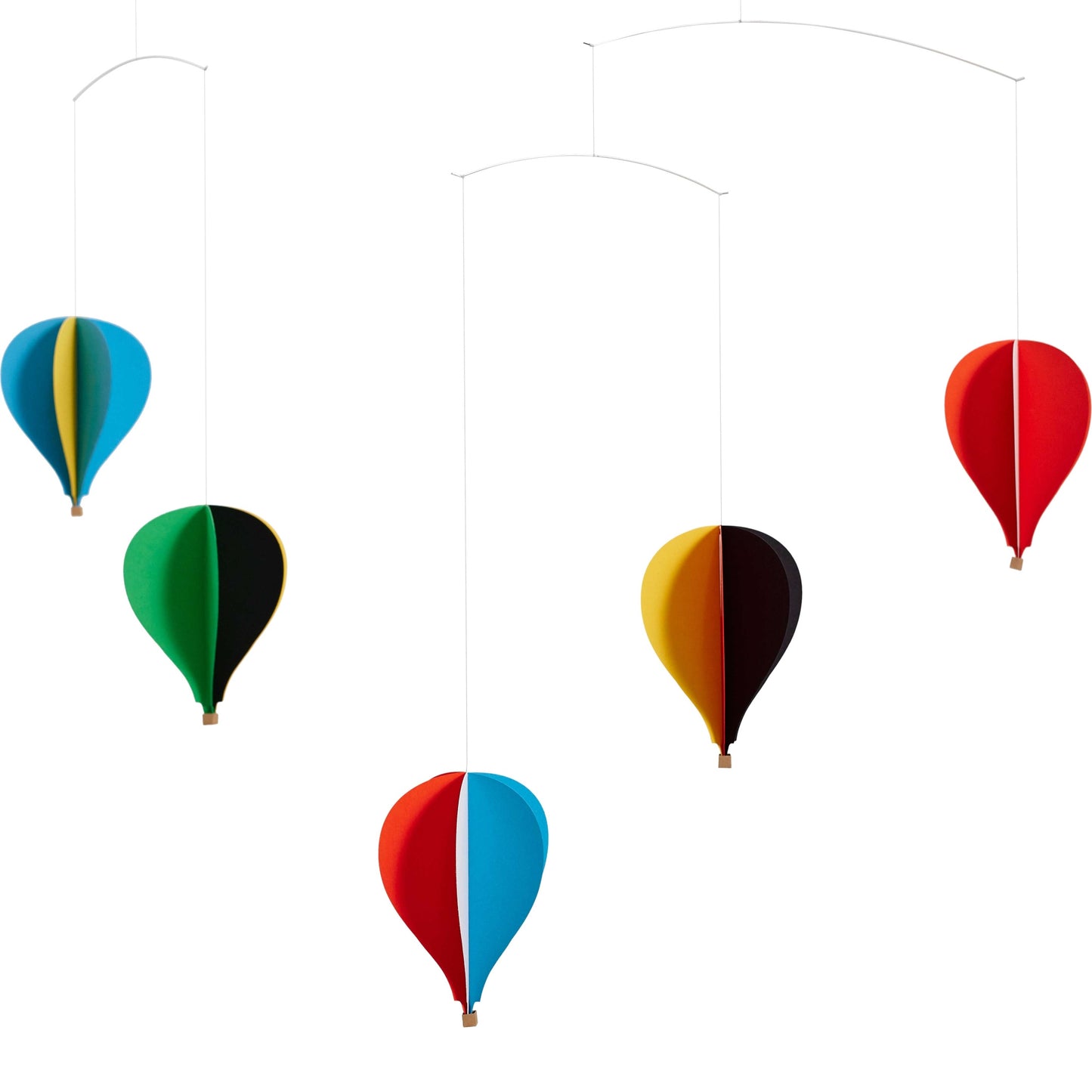 Flensted Mobiles Ballon Mobile 5 Karton 50x65 cm bunt