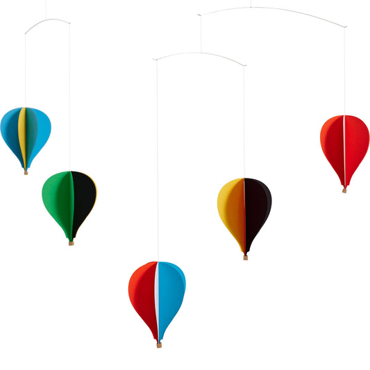 Flensted Mobiles Ballon Mobile 5 Karton 50x65 cm bunt