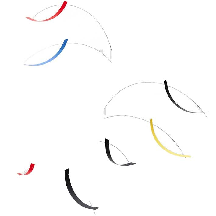 Flensted Mobiles Brise Folie 70x85 cm bunt