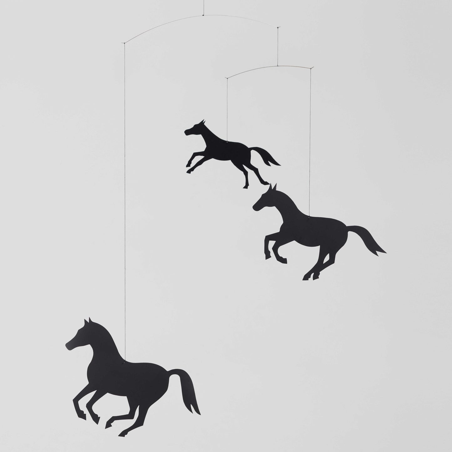 Flensted Mobiles Fliegende Pferde Folie 45x40 cm schwarz