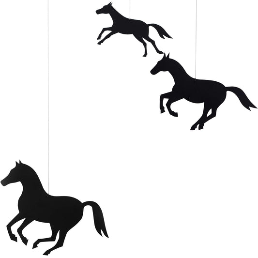 Flensted Mobiles Fliegende Pferde Folie 45x40 cm schwarz