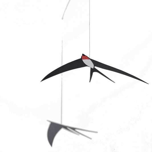 Flensted Mobiles Fliegende Schwalben 3 Karton 35x50 schwarz, mehrfarbig