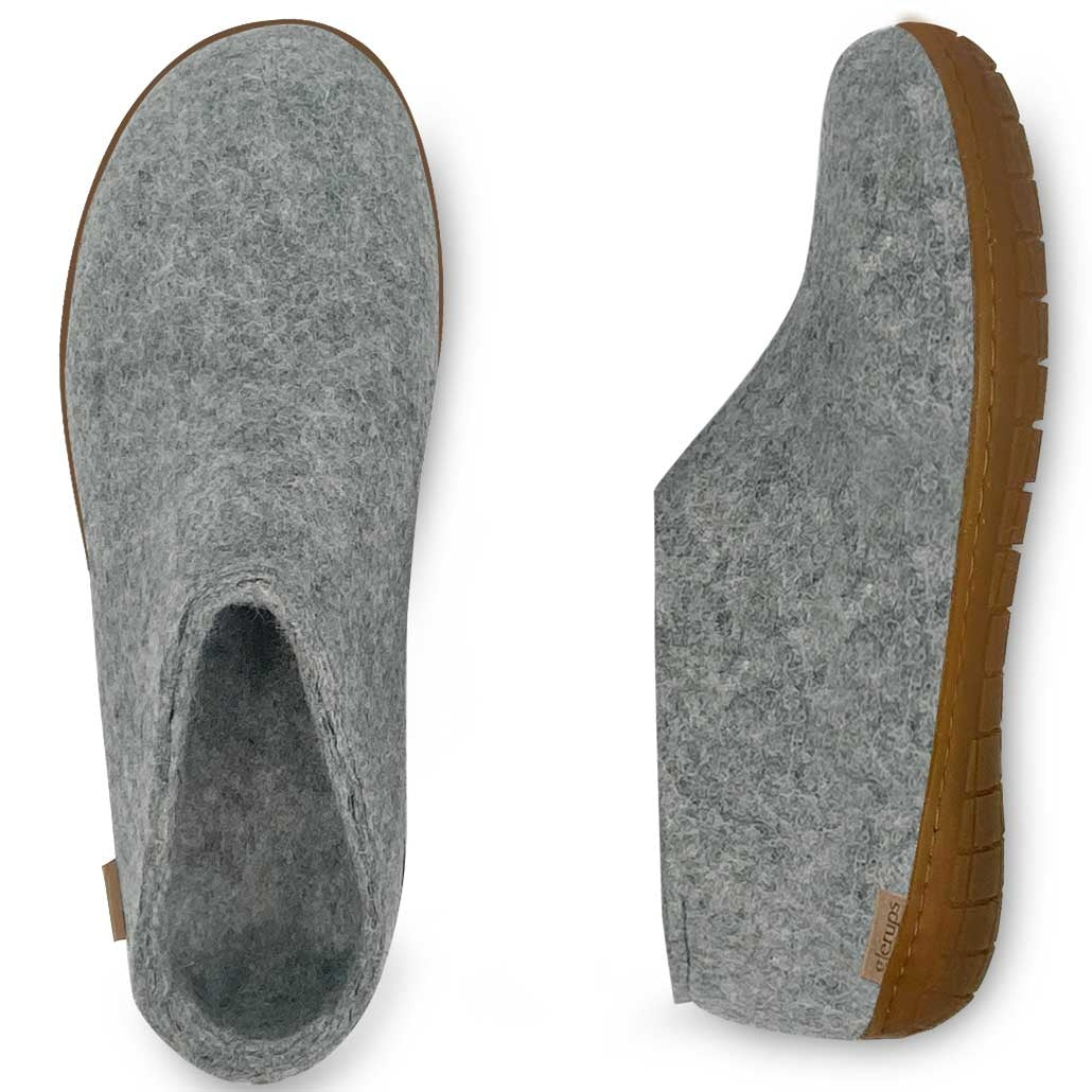 Glerups Hausschuh Modell A mit Kautschuksohle – Der Allrounder für Outdoor & Indoor