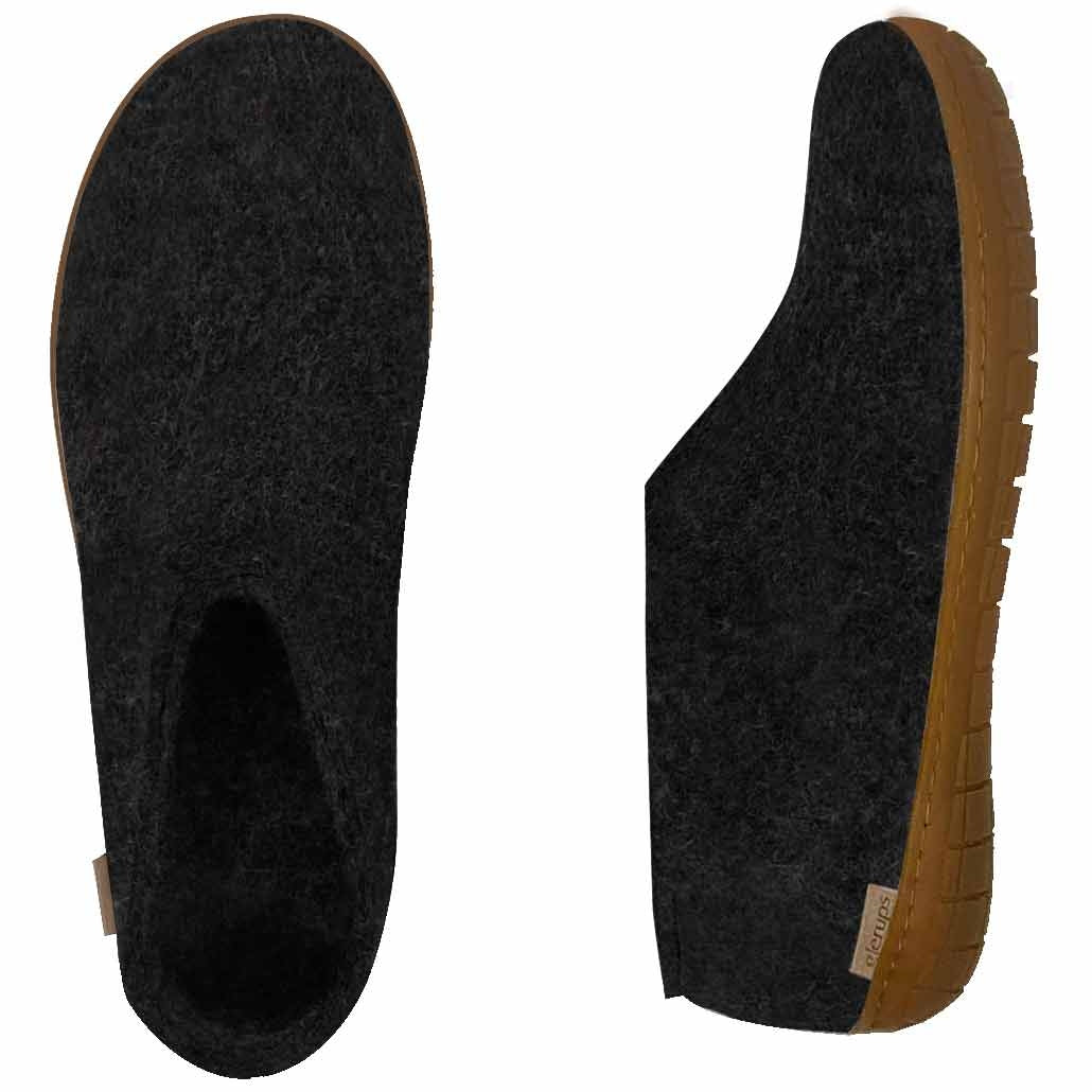 Glerups Hausschuh Modell A mit Kautschuksohle – Der Allrounder für Outdoor & Indoor