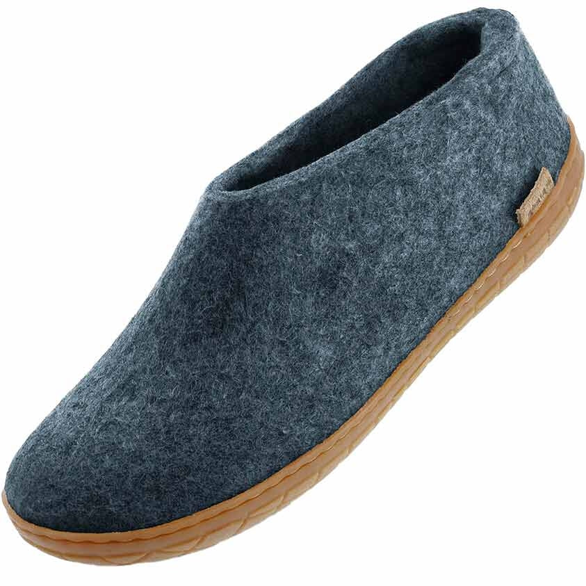 Glerups Hausschuh Modell A mit Kautschuksohle – Der Allrounder für Outdoor & Indoor
