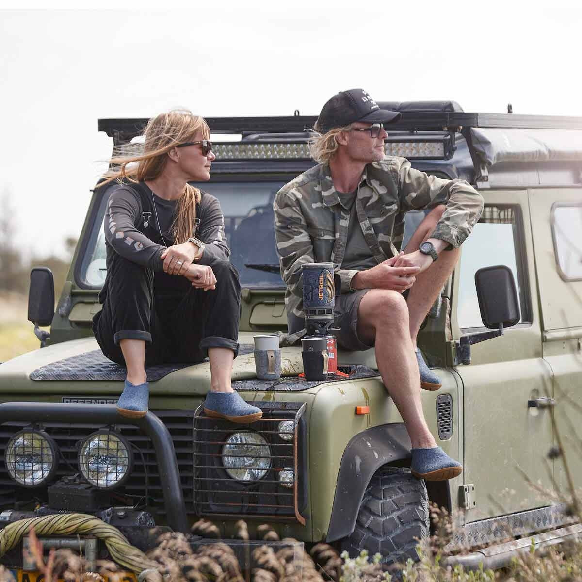 Glerups Hausschuh Modell A mit Kautschuksohle – Der Allrounder für Outdoor & Indoor