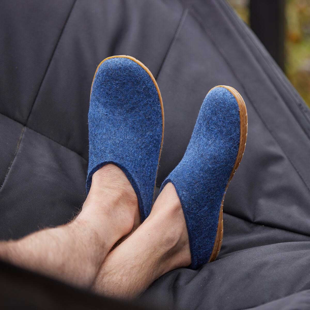 Glerups Pantoffel Modell B mit Kautschuksohle – Der Allrounder für Outdoor & Indoor