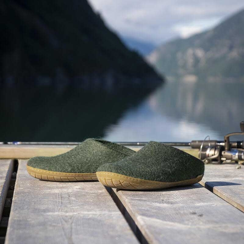 Glerups Pantoffel Modell B mit Kautschuksohle – Der Allrounder für Outdoor & Indoor