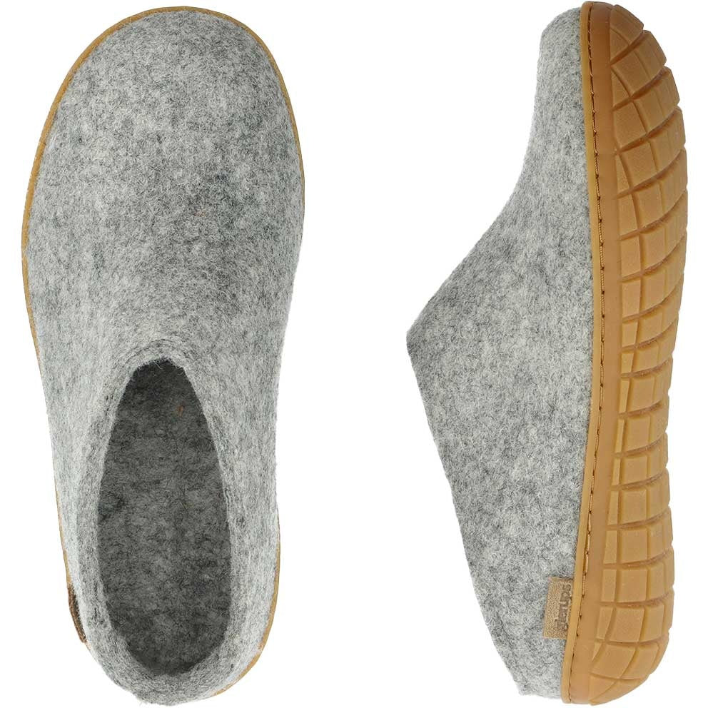 Glerups Pantoffel Modell B mit Kautschuksohle – Der Allrounder für Outdoor & Indoor