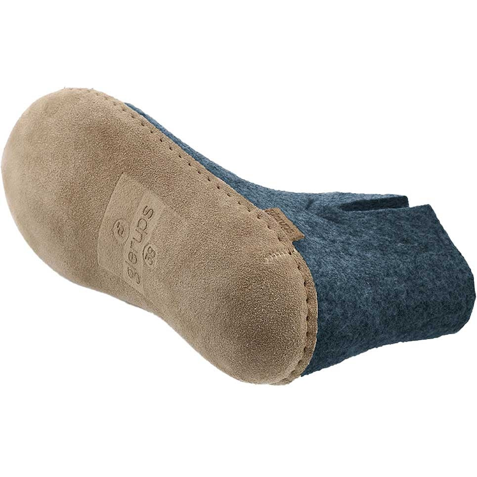 Glerups Stiefel Modell G mit Ledersohle - Dein natürlicher Hüttenschuh aus Gotland-Wolle