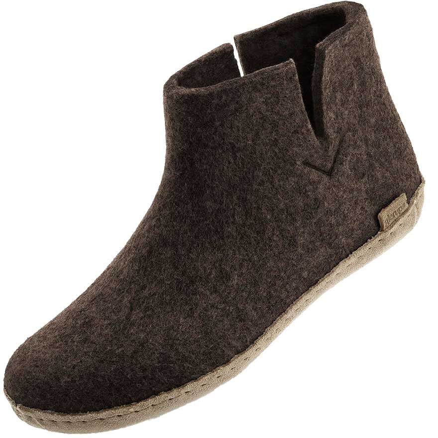 Glerups Stiefel Modell G mit Ledersohle - Dein natürlicher Hüttenschuh aus Gotland-Wolle