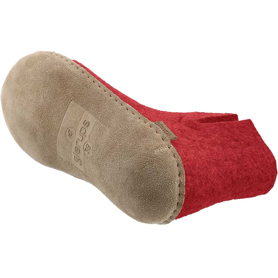 Glerups Stiefel Modell G mit Ledersohle - Dein natürlicher Hüttenschuh aus Gotland-Wolle