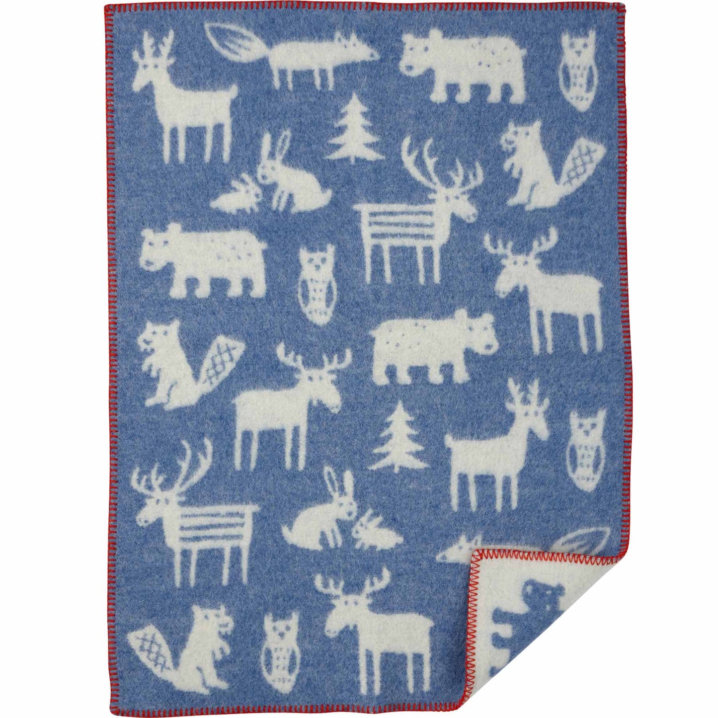 Klippan Wald Babywolldecke aus Schurwolle 65x90 cm
