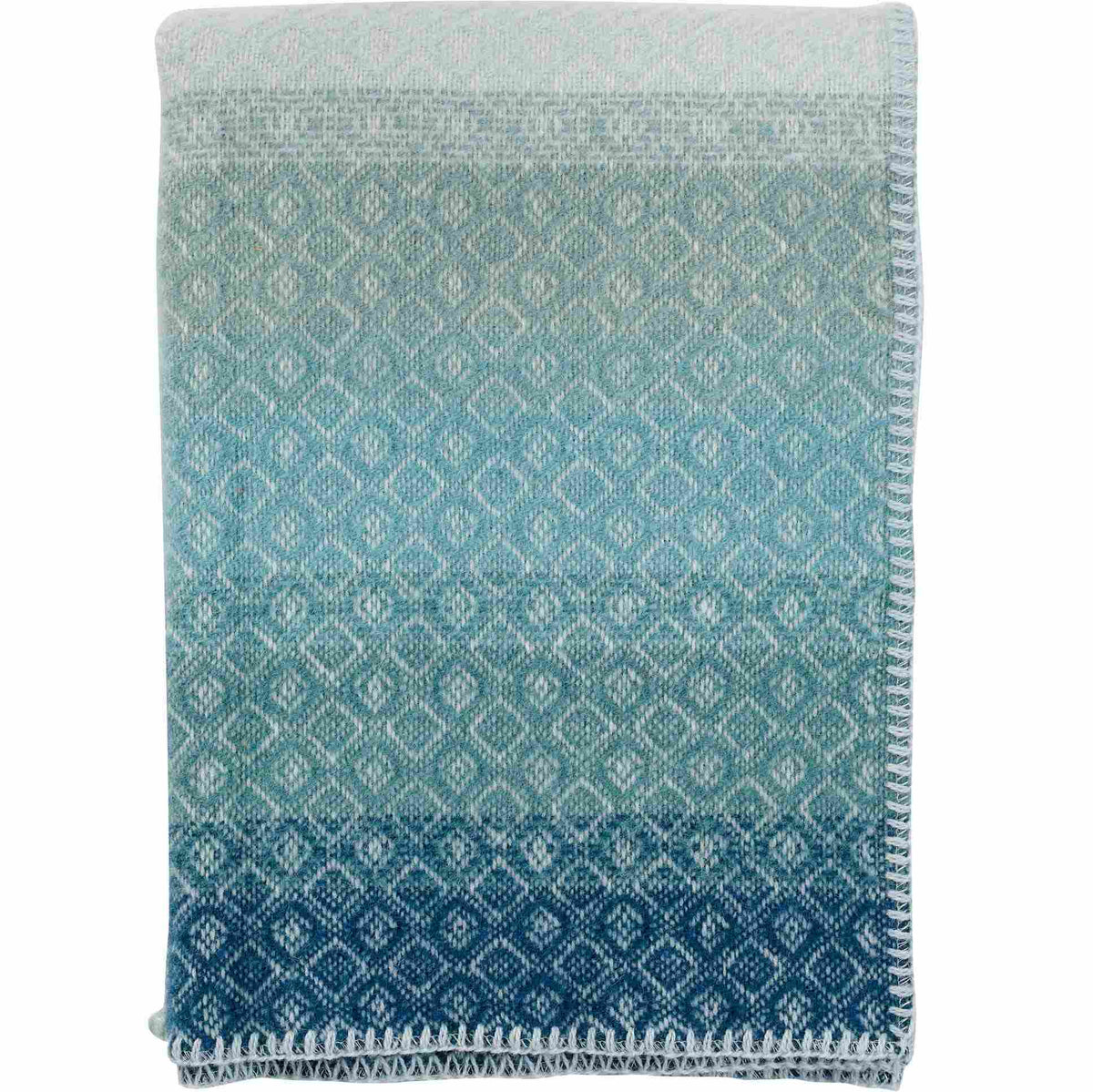 Klippan Havanna Kniedecke / Kinderdecke aus Bio-Lammwolle 90 × 130 cm Wasserblau