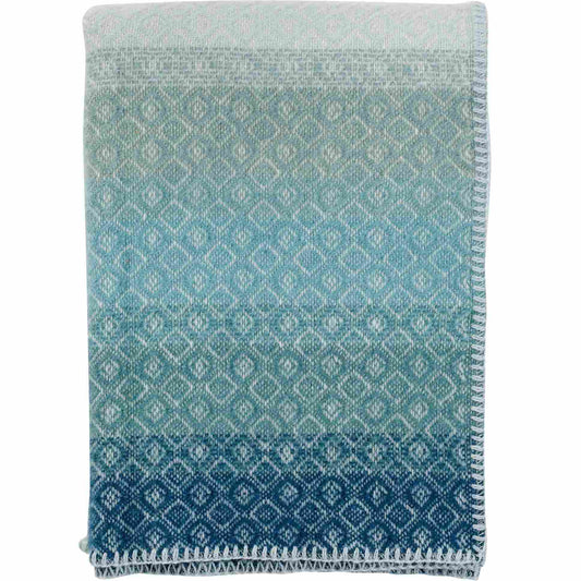 Klippan Havanna Kniedecke / Kinderdecke aus Bio-Lammwolle 90 × 130 cm Wasserblau