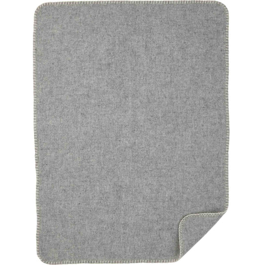 Klippan Softwool Baby Merinowolldecke hellgrau 65x90 cm grau