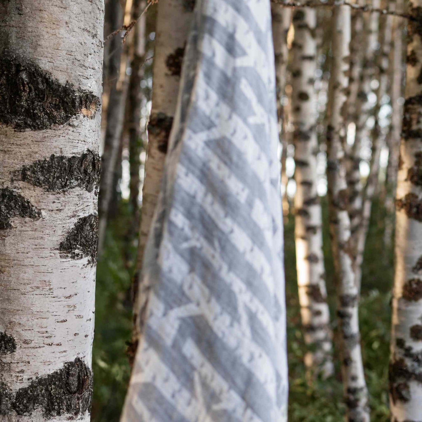 Lapuan Kankurit Koivu (Birke) Badetuch/ Saunatuch 95x150 cm weiß, grau
