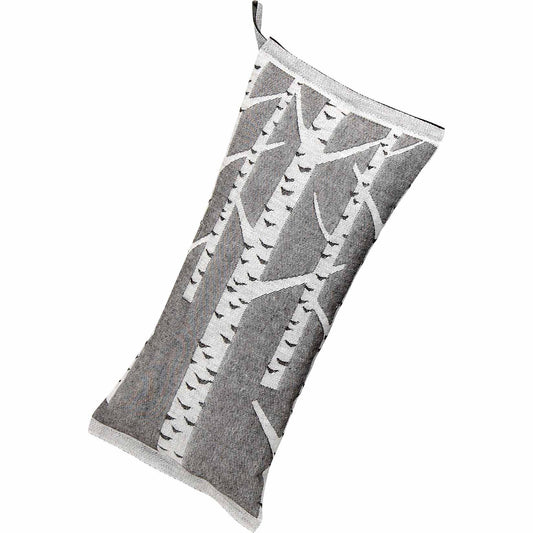 Lapuan Kankurit Koivu (Birke) Saunakissen 20x46 cm grau, weiß