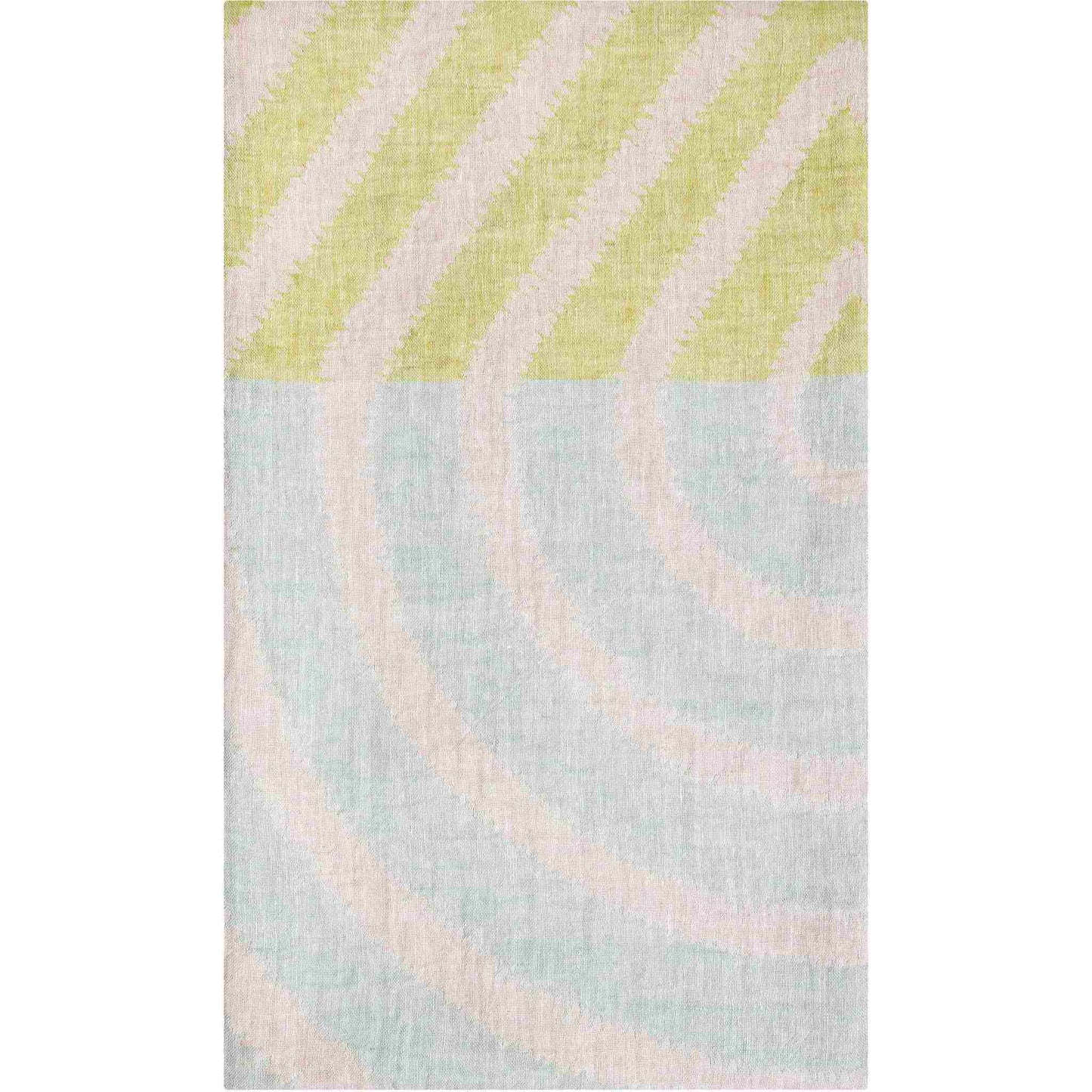 Lapuan Kankurit Metsälampi (Waldteich) Leinendecke / Tischdecke 145x200 cm rosa, grau, limette