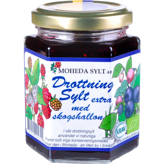 Moheda Bio Blaubeer Himbeer Konfitüre Drottningsylt extra 200 g