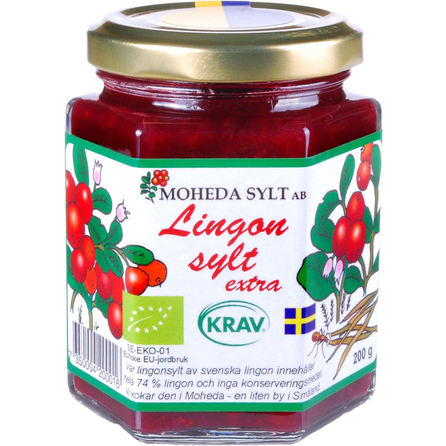 Moheda Bio Preiselbeeren Konfitüre 200 g