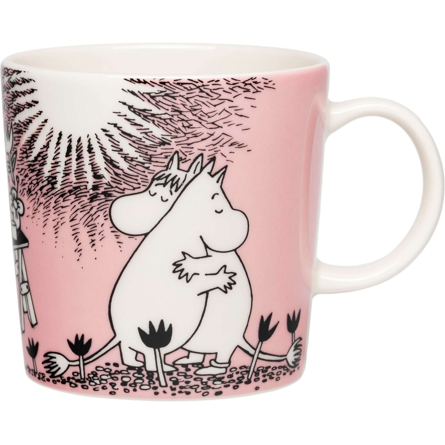 Moomin by Arabia Mumins 30 Jahre Liebe Tasse  0,3 l rosa, creme