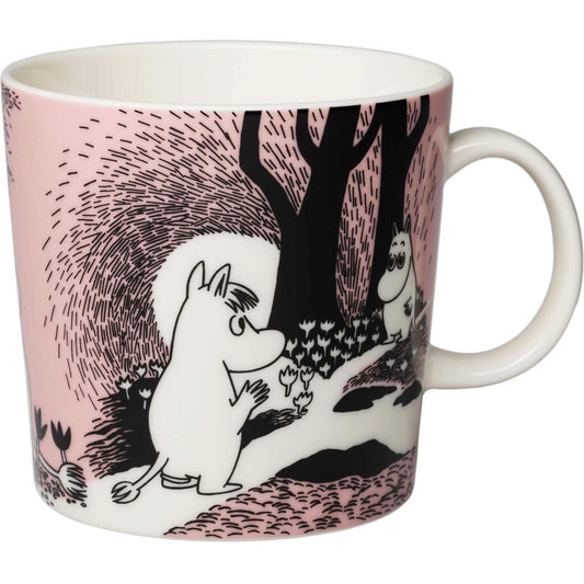 Moomin by Arabia Mumins 30 Jahre Liebe Tasse  0,4 l rosa, creme