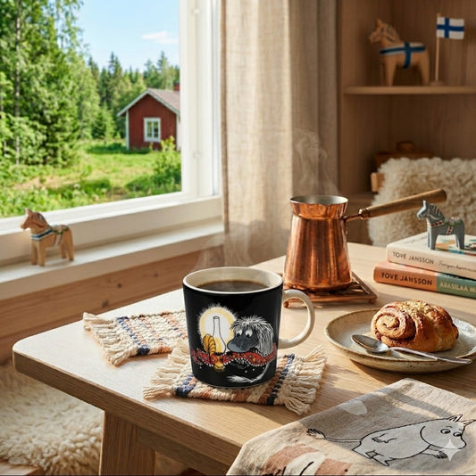 Moomin by Arabia Mumins Ancestor Tasse  0,3 l schwarz