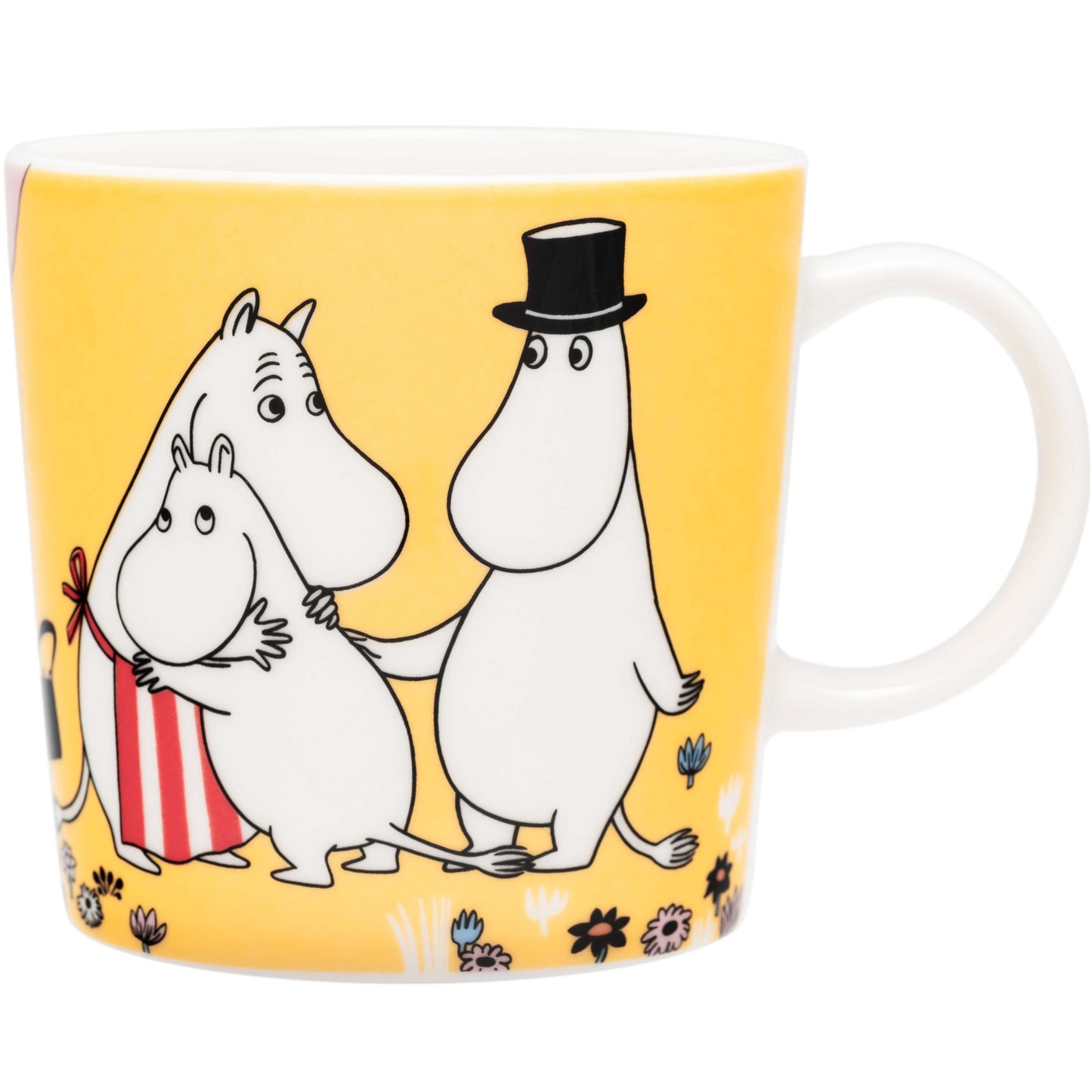 Moomin by Arabia Mumins Familienzeit Tasse  0,3 l gelb, creme