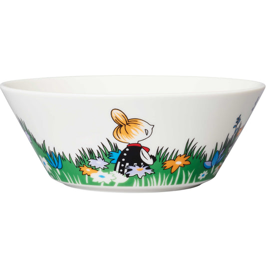 Moomin by Arabia Mumins Little My and Meadow Schüssel Ø 15 cm grün, cremeweiß, mehrfarbig