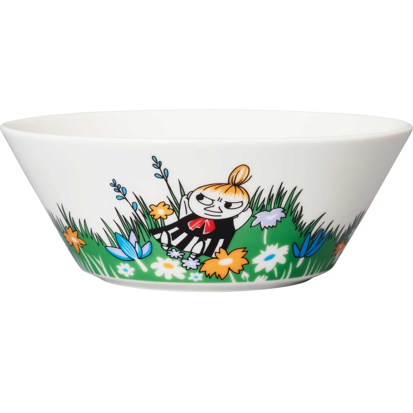 Moomin by Arabia Mumins Little My and Meadow Schüssel Ø 15 cm grün, cremeweiß, mehrfarbig